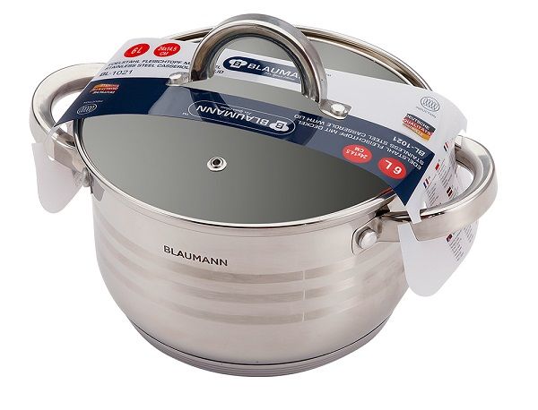 Blaumann Stainless Steel Casserole Pot - 24cm
