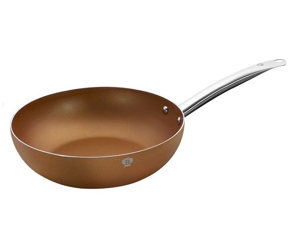 Blaumann Copper Coating Oven Safe Wok - 28cm
