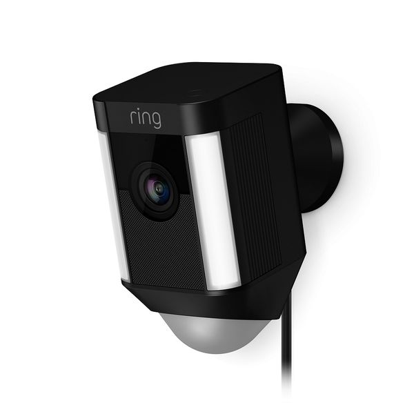 Ring Spotlight Wired Security Camera - Black