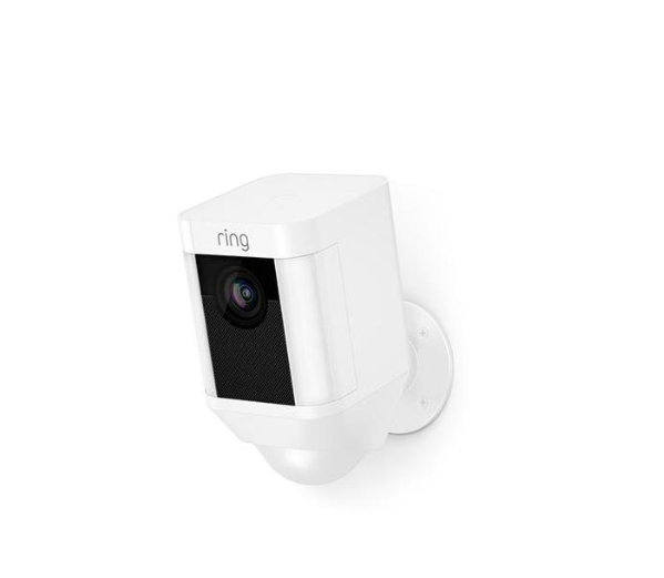 Ring Spotlight Battery Operated Security Camera - White