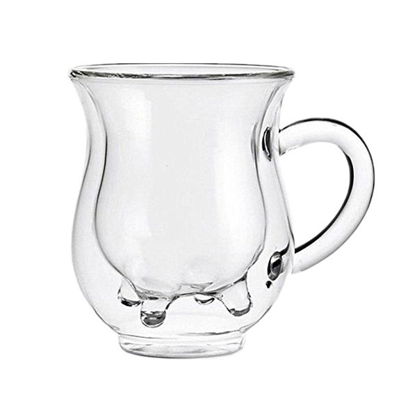 Handcraft Borosilicate Double Walled Milk Cup - 250ml