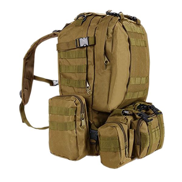 Tactical Rucksacks Military Backpack - Khaki (55l)