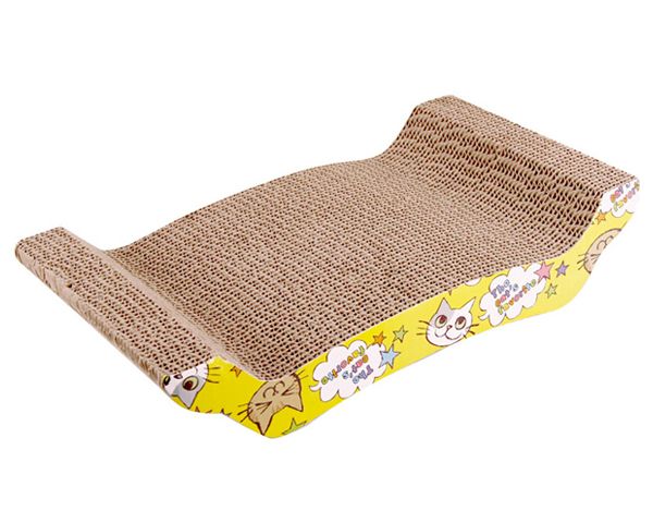 Curve Cardboard Scratching Pad for Cats