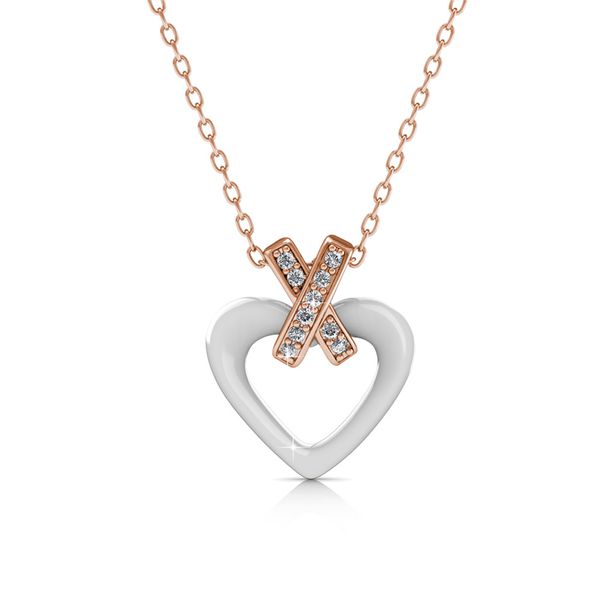 Destiny Kai heart Necklace with Swarovski Crystals
