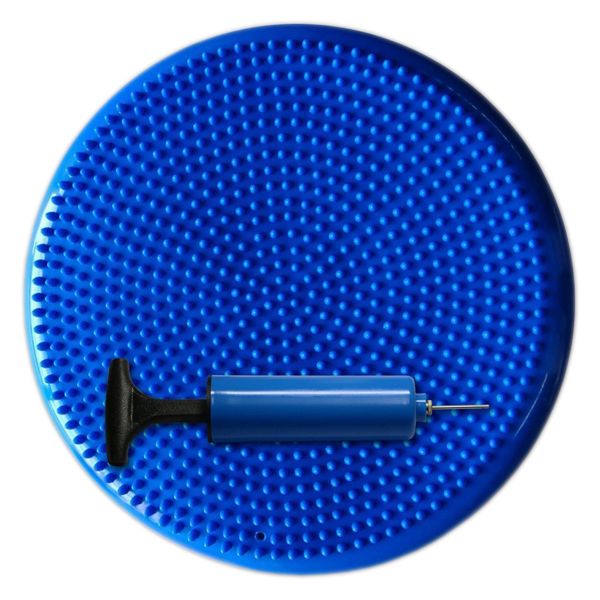 Inflated Stability Wobble Cushion with Pump