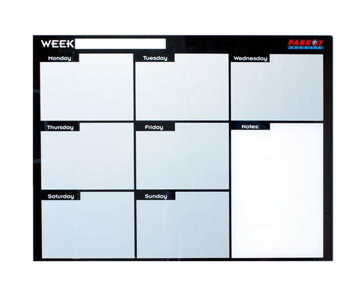 Parrot Weekly Planner Cast Acrylic - 600 x 450mm