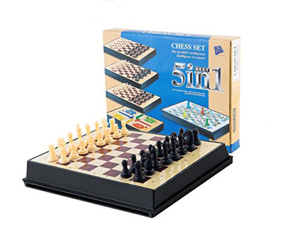 Magnetic 5 in 1 Games Chess Set