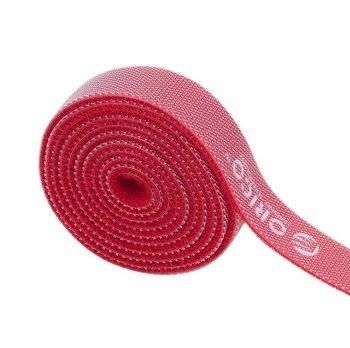 Orico Reusable Hook &amp; Loop 1m Cable Ties - Red
