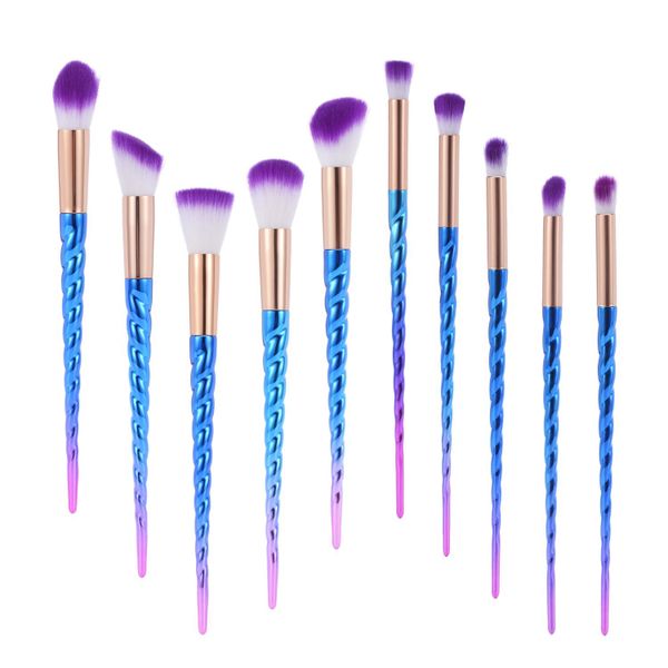 ABC Makeup Rainbow Unicorn 10 Brush Set