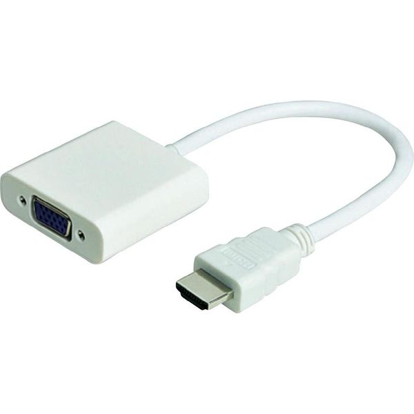 HDMI to VGA with Audio Adapter - White