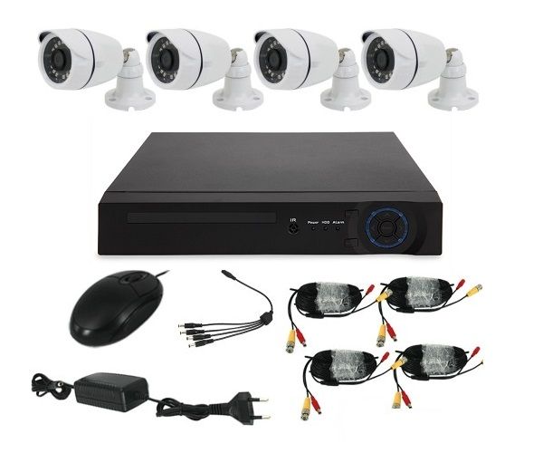 4 Camera AHD CCTV Kit 720P 1MP