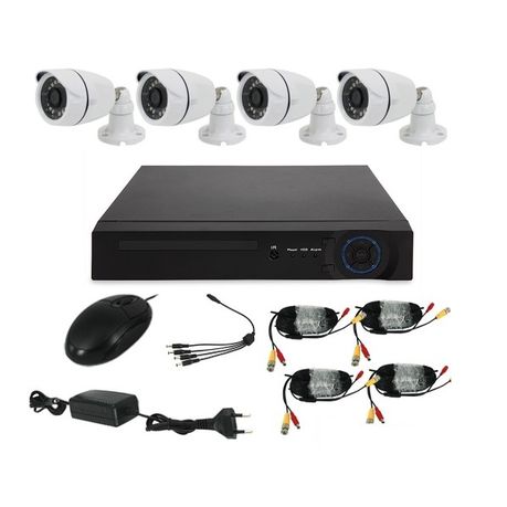 4 Camera AHD CCTV Kit 720P 1MP