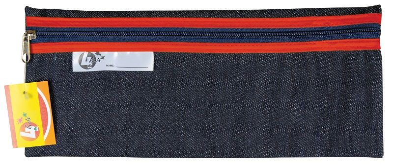 4Kids - School Pencil Bag Denim - 33cm (Red)