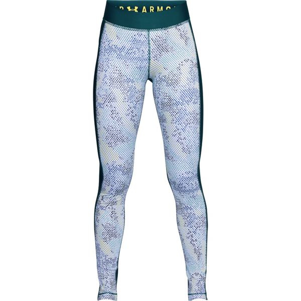 Under Armour HG Printed Leggings - Tourmaline Teal