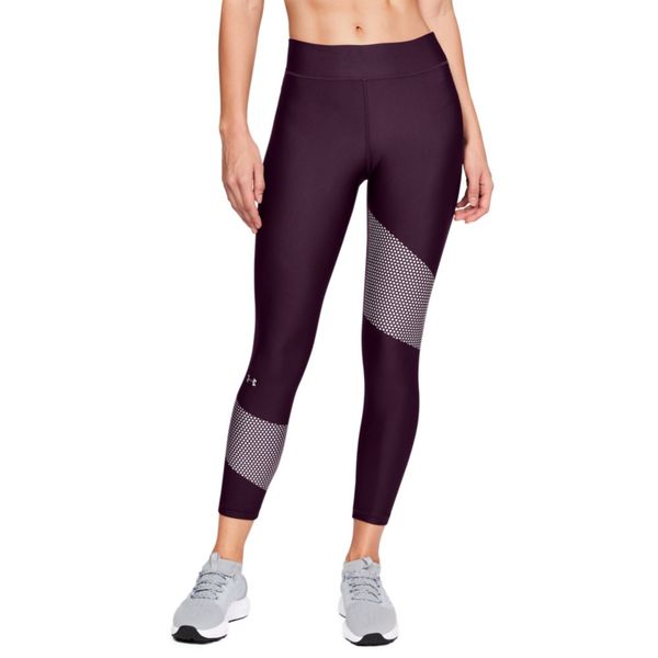 Under Armour HG Graphic Ankle Crop Leggings - Merlot