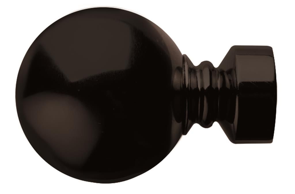 Decor Depot 25mm Steel Curtain Rod Finial Solid Ball Onyx Shop