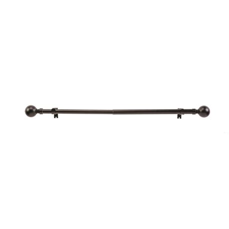 Decor Depot 25mm Steel Curtain Rod Finial Ball Black 1 5 2 8m