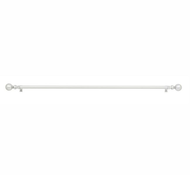 Decor Depot 25mm Steel Curtain Rod Finial Ball - Silver (1.5-2.8m)