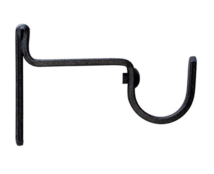Decor Depot 25mm Curtain Alurod Single Bracket - Black
