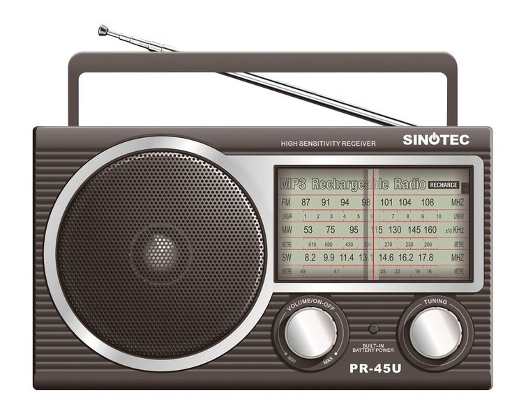 SINOTEC PR-45U FM/MW/SW Portable Radio