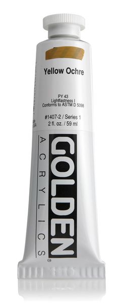 Golden HB Acrylic Paint - Yellow Ochre