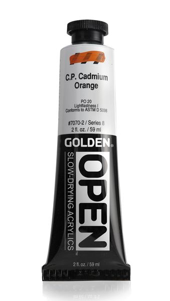 Golden Open Acrylic Paint - CP Cadmium Orange