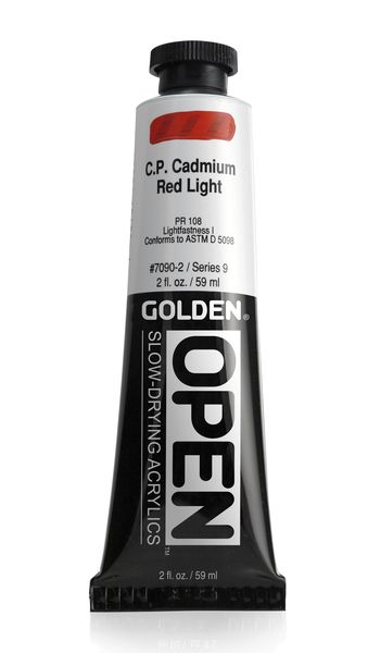 Golden Open Acrylic Paint - CP Cadmium Red Light