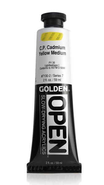 Golden Open Acrylic Paint - CP Cadmium Yellow Medium