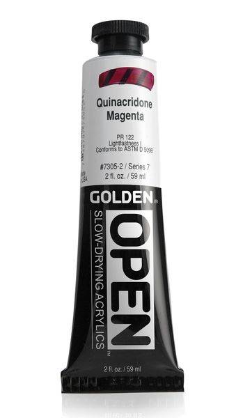 Golden Open Acrylic Paint - Quinacridone Magenta
