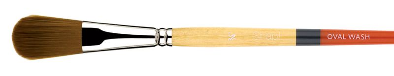 Princeton Brushes Short Handle Brush - Oval Wash 3/4