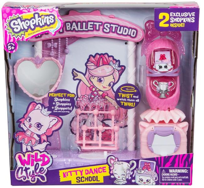 Shopkins Wild Style Playset - Kitty Dance School