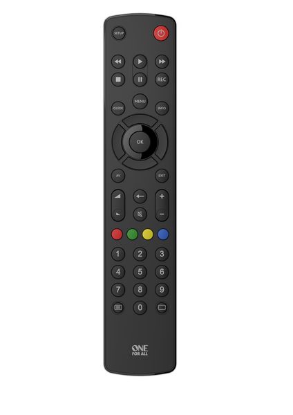 One for All Contour Universal TV Remote (URC1210) - Black