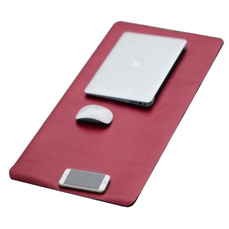 Office Leather Desk Mat Mouse Pad Black Red Buy Online In