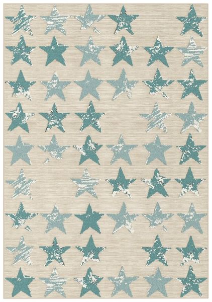 Rugs Original Flow Rug - Green Star Hue &amp; Cream