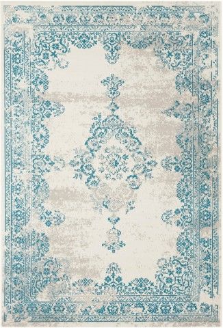 Rugs Original Vintage Rug - Light &amp; Dark Grey on Cream