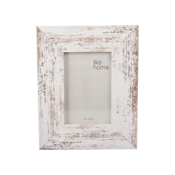 Photo Frames Distressed White - 4 Pack (10 x 15cm)