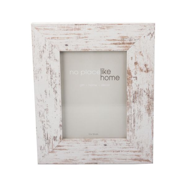 Photo Frames Distressed White - 4 Pack (13 x 18cm)