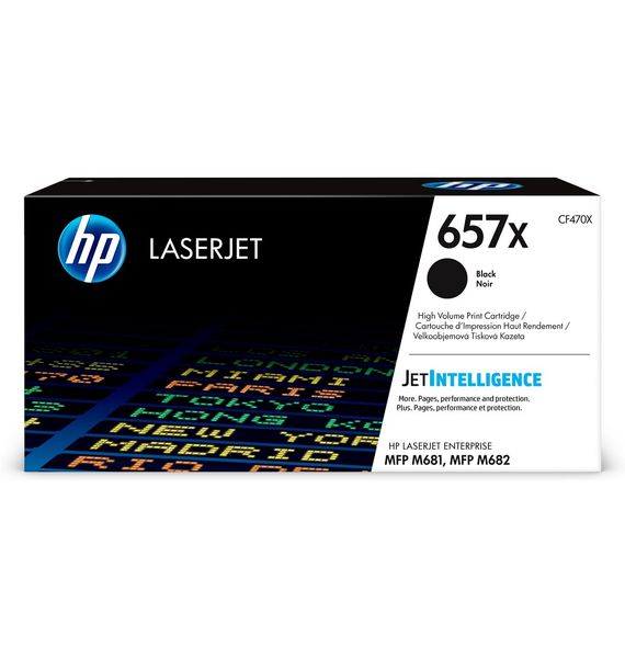 HP 657X High Yield Black LaserJet Toner Cartridge