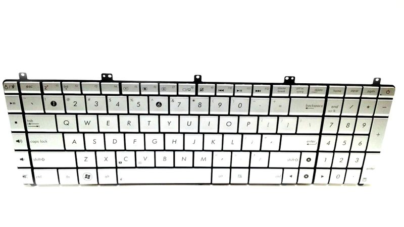 Replacement Asus N55 US W7 Keyboard - Silver