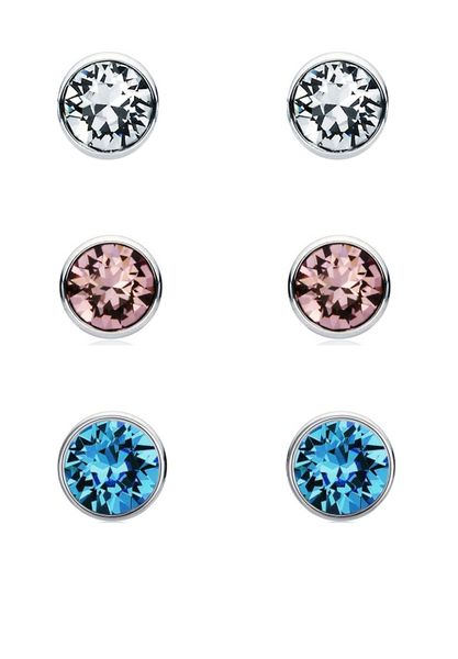 Civetta Spark Swarovski Surgical Steel P&amp;B Set image