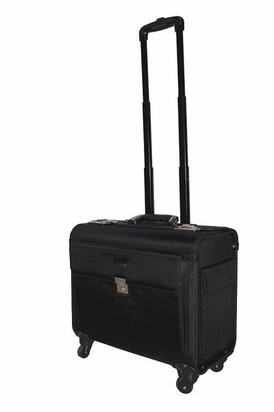 Tosca 18 Inch Executive Pilot Case On 4 Wheels - Black