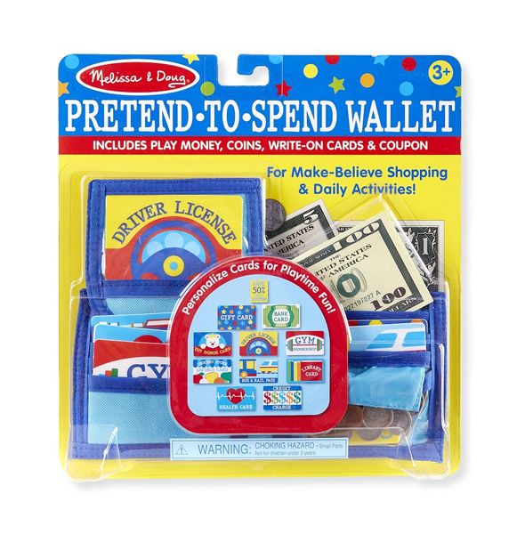 Melissa &amp; Doug Pretend-to-Spend Wallet