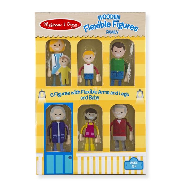Melissa &amp; Doug Wooden Flexible Figures - Family