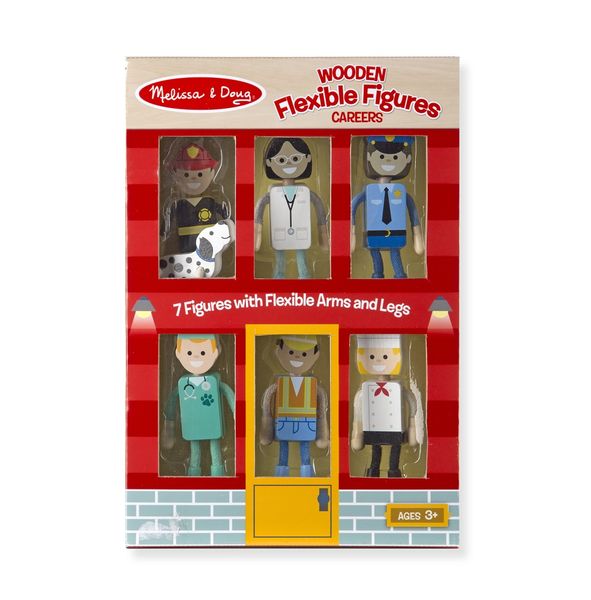 Melissa &amp; Doug Wooden Flexible Figures - Careers