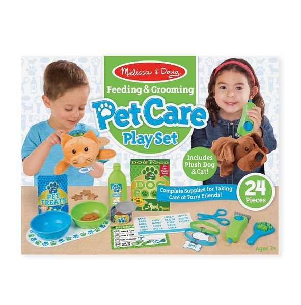 Melissa &amp; Doug Feeding &amp; Grooming Pet Care Play Set