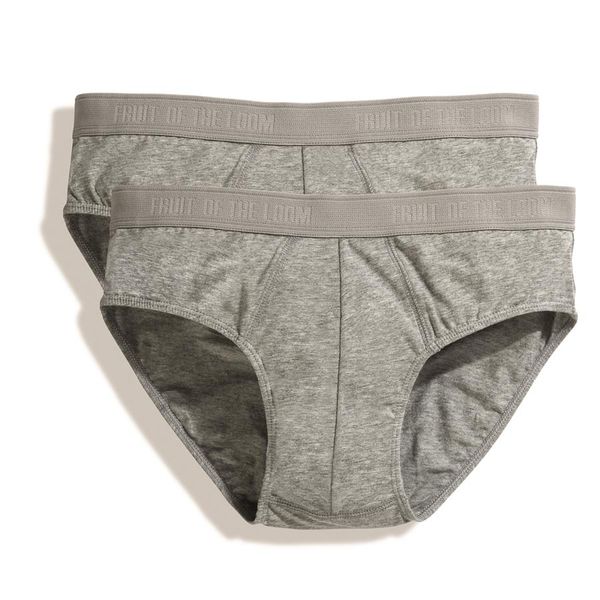 Fruit Of The Loom Men's Classic Sport Brief - Light Grey