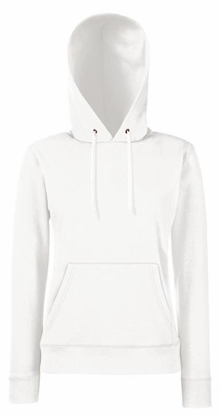 Fruit Of The Loom Women's Lady-Fit Classic Hoodie - White