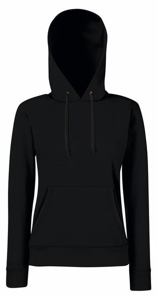 Fruit Of The Loom Women's Lady-Fit Classic Hoodie - Black