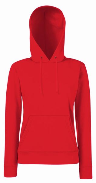 Fruit Of The Loom Women's Lady-Fit Classic Hoodie - Red