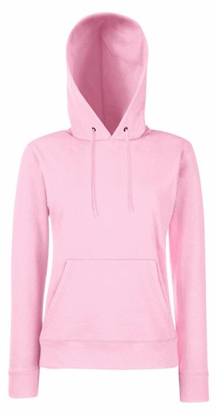 Fruit Of The Loom Women's Lady-Fit Classic Hoodie - Light Pink